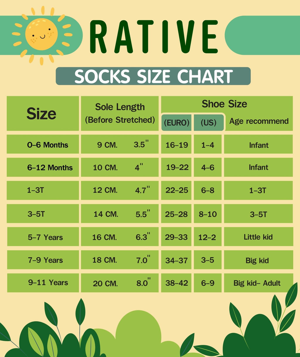 RATIVE ถุงเท้าเด็กกันลื่นผ้าฝ้าย ถุงเท้ากันลื่นยาวสำหรับเด็กผู้ชาย พร้อมพื้นซิลิโคนแบบพิเศษ (12 คู่ / 71112)